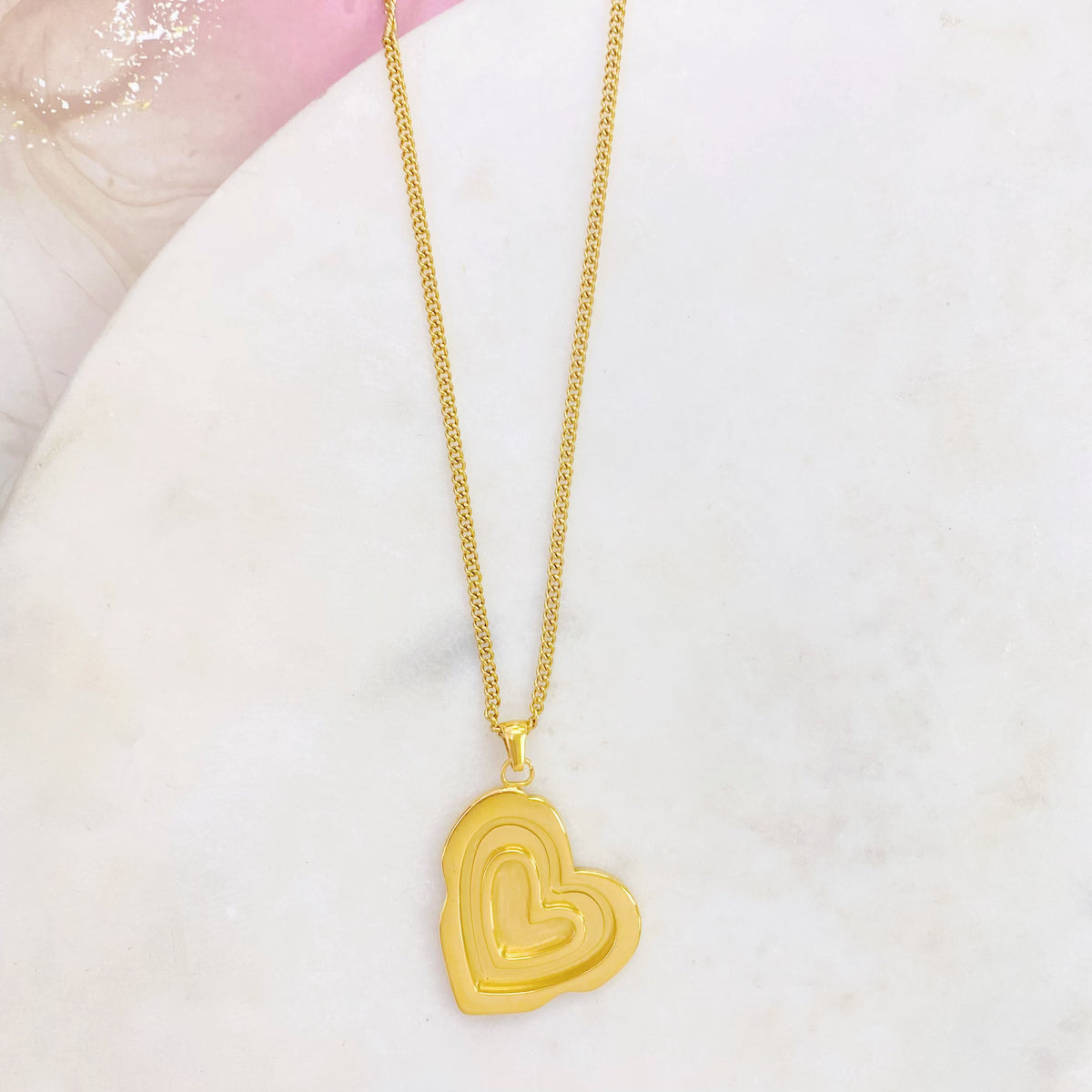 219N-005G DOUBLE HEART NK