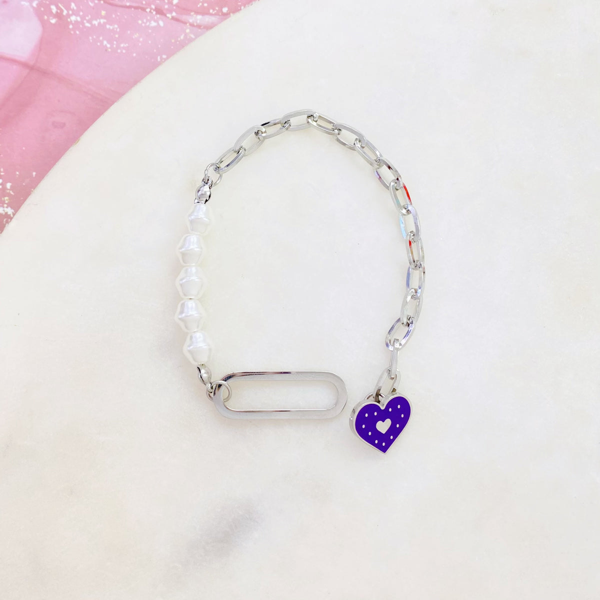 11B-273-6.5 SLV PURPLE HEAR BR SALE
