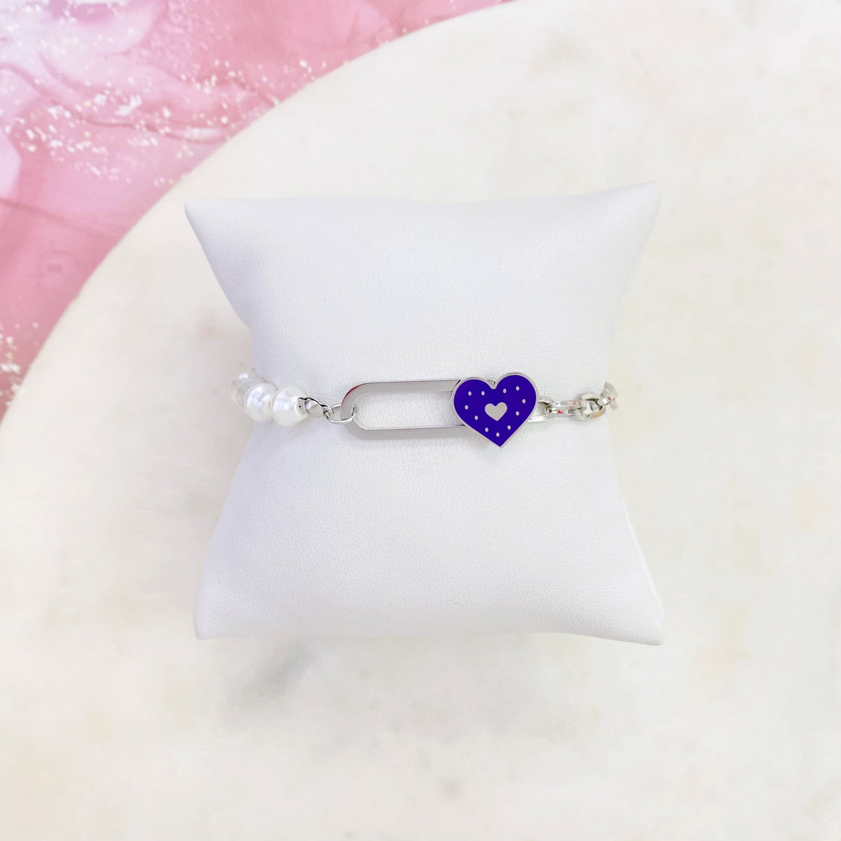 11B-273-6.5 SLV PURPLE HEAR BR SALE