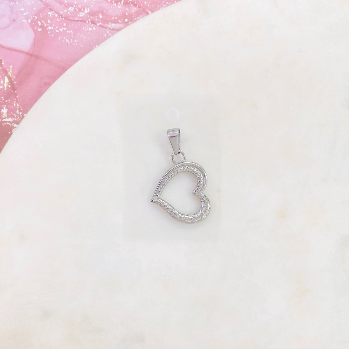 8P-115 SLV HEART PENDANT SALE