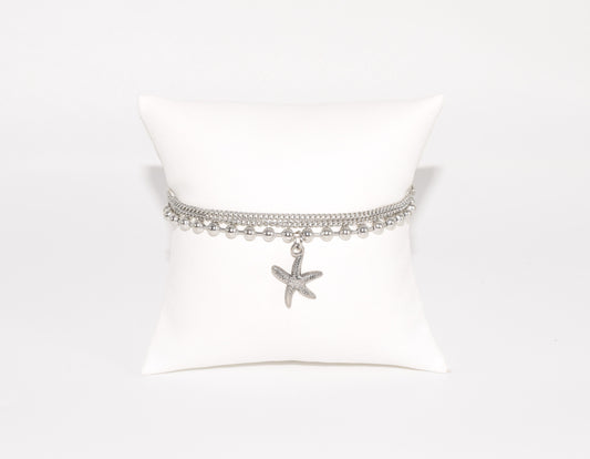 10B-999 SLV DBL STARFISH BR
